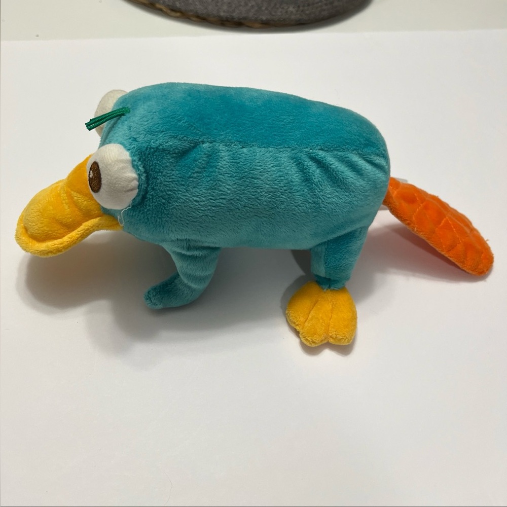 Perry The Platypus Plush 7in. Stuffed Toy Doll Phineas and Ferb Tv  Disney Store